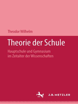 cover image of Theorie der Schule